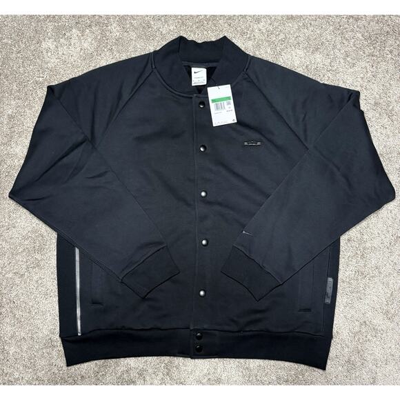 Nike LeBron Standard Issue Therma-FIT Full Snap Jacket Black Men’s XL FZ1034-010 - Picture 1 of 8